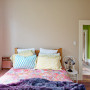 guest bedroom, guest room inspiration, decorating with white, white walls, colourful textiles, Resene