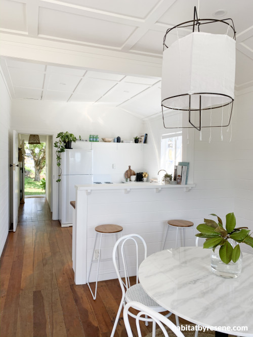 white kitchen, entirely white home, white home, white interiors, decorating with white, Resene 