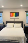 Phil and Emma’s revamped home is a minimalist’s paradise, with one bold twist.