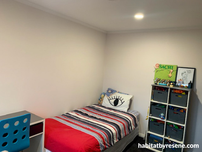 Monochrome House, Kids Bedroom, Black White, Toy Storage, Striped Duvet