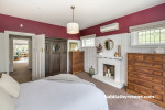 master bedroom, master bedroom inspiration, berry red bedroom, berry and white bedroom, Resene 