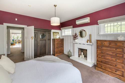 master bedroom, master bedroom inspiration, berry red bedroom, berry and white bedroom, Resene