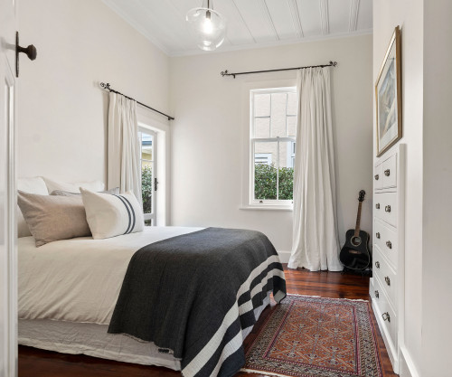 Resene Quarter Thorndon Cream bedroom villa