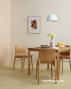 Pastel Interiors, Pastel Dining Room, Pastel Decor, Yellow Floor