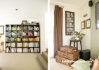 Resene Rice Cake living room bookcase