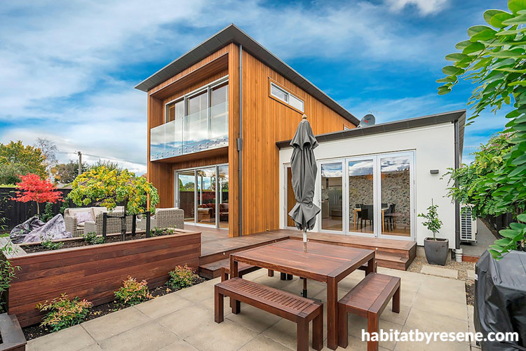 house exterior wooden cladding