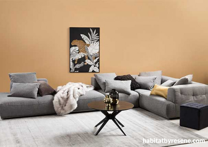 Gold living room