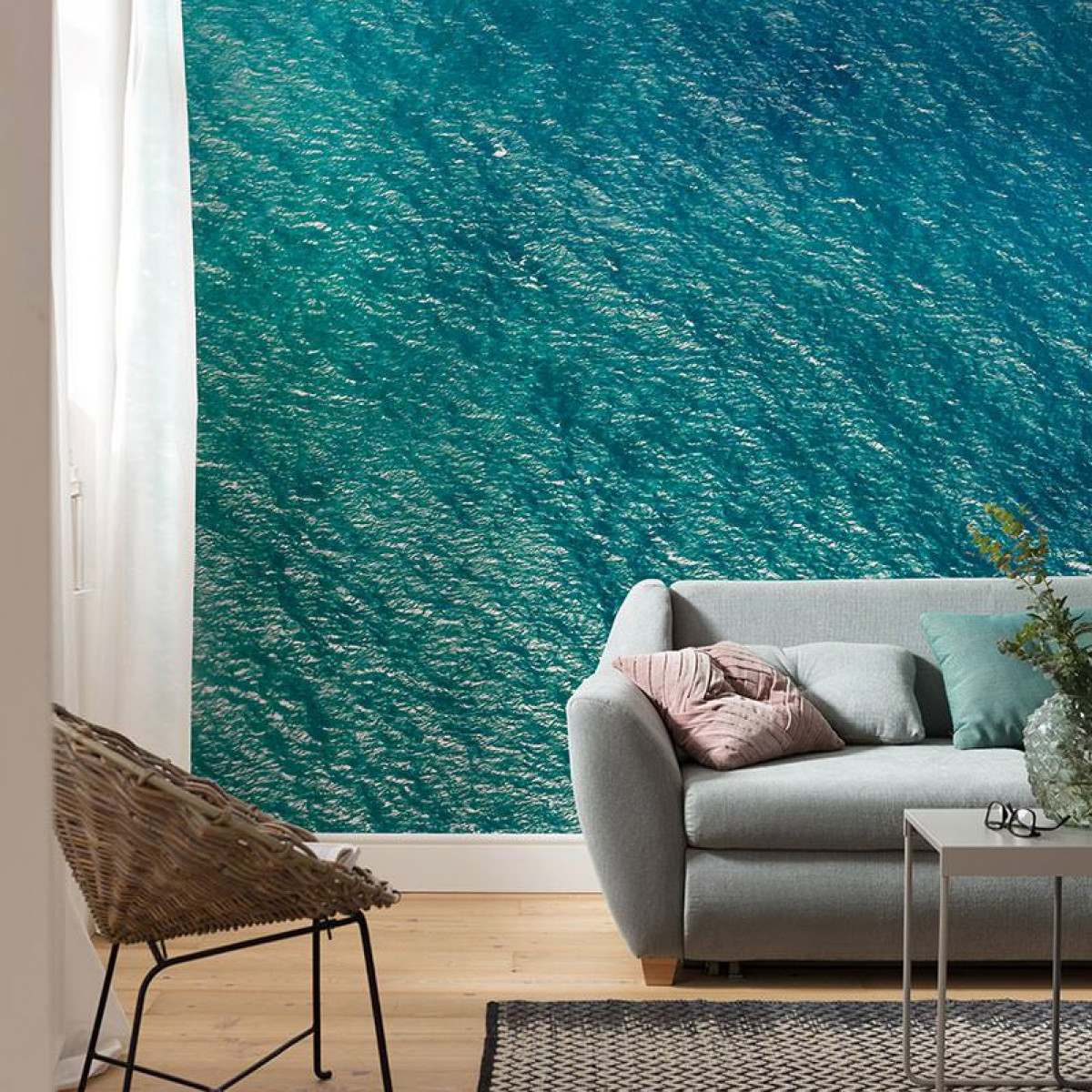 Bring home oceans of style with these water-themed wallpaper designs ...