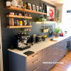 Eclectic Kitchen, Resene Double Foundry, Open Shelving, Pop Art, Kitchen Renovation