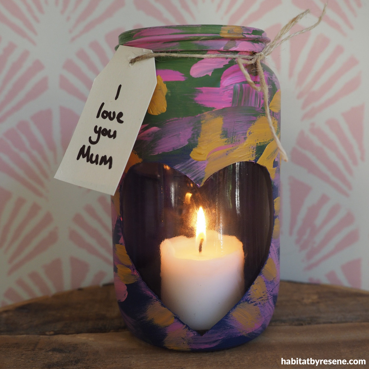 Show your mum some love with this creative candle jar | Habitat by Resene