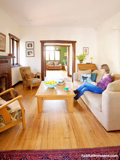 living room, living room inspiration, wooden living room, timber interiors, Resene 