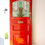 red door, statement door, red door inspiration, colourful front door inspo, colourful front door, red front door, Resene