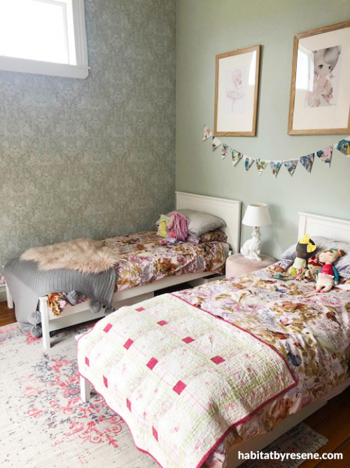 pastel green kids bedroom