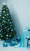 Blue Christmas tree