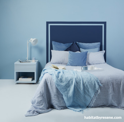 bedroom inspiration, blue bedroom, bedroom decor, decorating bedrooms, Resene