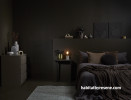 Moody bedroom, Brown Paint, Resene Paint, Resene Monkey