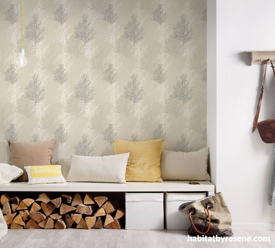 Wallpaper, Scandi Interiors, Scandinavian Design, Resene, White Floors