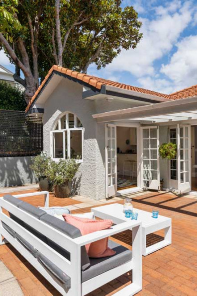 Exterior inspiration: Patio perfection in a 1930s bungalow 