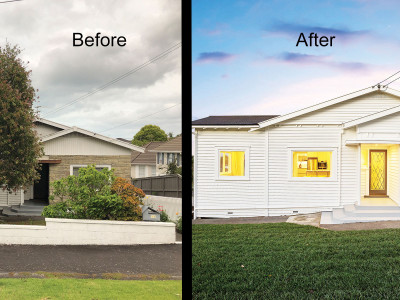 Shelley Ferguson tackles a tricky renovation to transform a tired bungalow into a stylish grey home with a modern Art Deco feel Shelley Ferguson tackles a tricky renovation to transform a tired bungalow into a stylish grey home with a modern Art Deco feel