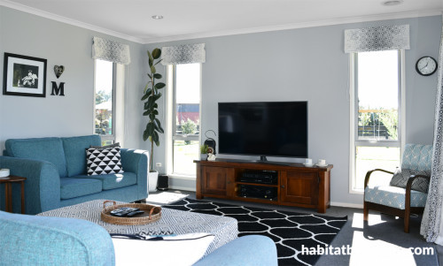 Teal Lounge, Grey and White, Modern Lounge, Grey Walls