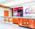 orange kitchen