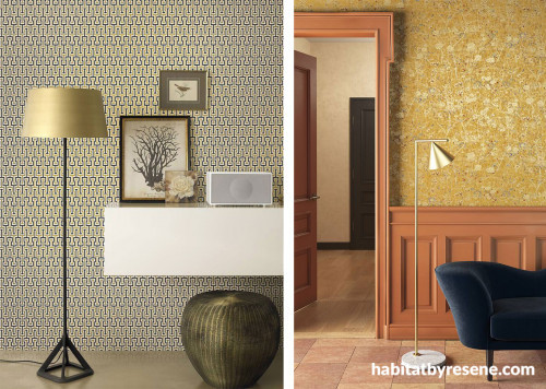 wallpaper inspiration, wallpaper, decorating with wallpaper, opulent wallpaper, Resene 