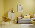 Yellow Interiors, Yellow Lounge, Warm Interiors, Mustard Interiors